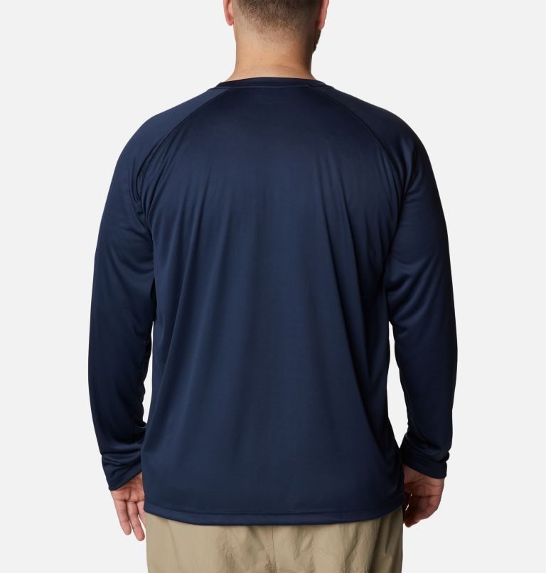 Men's Columbia Fork Stream Long Sleeve Sweatshirts Navy | Plus Size CA-GC8L0
